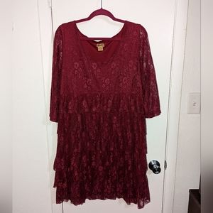 Wrangler lace layered dress
